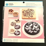 New Martha Stewart Cupcake & Stencil Set 8PCS Girl Hearts Floral Butterfly. Fixed Price $9.99.