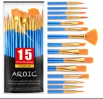 Best Model Miniature Paint Brushes Small Detail Art With Set 15 Pcs. Fixed Price $7.19.
