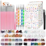 Nail Art Brushes Set, Kit, Design Dotting Pens,. Fixed Price $15.44.