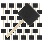 30 Pack - 3" Foam Sponge Paint Brush Set Wood Handle Craft Touch Up Stain. Fixed Price $15.99.