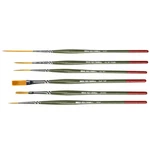 Set (6) Andrew Mack Tidwell Paint Brushes Series M/t Different Mediums Synthetic. Fixed Price $36.99.