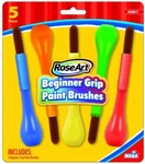 Roseart Beginner Grip Paint Brushes Mega 5 Pack For Creative Kids & Fun. Fixed Price $9.95.