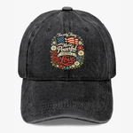 Love Over Hate Inspirational Message American Flag Floral Dad Baseball Cap. Fixed Price $14.95.