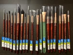 Princeton Neptune Synthetic Squirrel Watercolor Artist Grade Lot Of 20 Dif Brush. Fixed Price $94.95.