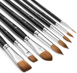 Watercolor Brushes Professional, Fuumuui 8PCS Sable Paint Set Variety Shap. Fixed Price $33.99.