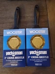Lot Of 2 Wooster 3" Yachtsman Natural China Bristle Paintbrush. Fixed Price $19.99.