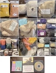 Lot 1.6 Lbs Merino + Multicolor Felting Wool Roving Fiber Spin Yorkie Kit 3 Dvds. Fixed Price $129.00.
