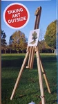 Natural Wood Field Easel Art Set Water Colour Brushes Painting Boards Palette. Fixed Price $39.99.
