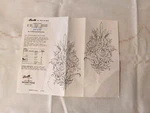 Vtg BUCILLA#6870 Center Spray' Tablecloth Fabric & Instructions Paint Embroidery. Fixed Price $22.00.