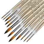 12PCS Artist Paint Brushes Set Professional Wooden Oil Acrylic Water Color. Fixed Price $8.49.