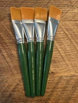 Plaid Folkart One Stroke Lot Of 4 - 1/2 Flat Gold Nylon Donna Dewberry 1189. Fixed Price $18.99.