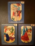 Vintage Meyercord Decals (water Transfer) Mexico Scenes 885 B, C,& D. 1940S/50S. Fixed Price $45.00.