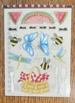 Provo Craft Designer Picnic Basket Watermelon Ants Bees Butterfly 2PG Stickers. Fixed Price $8.00.