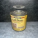 Minwax 260404444 Interior Wood Gel Stain, 1/2 Pint, Honey Maple Dented. Fixed Price $40.50.