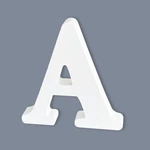 6 Inch Wooden Letters, Unfinished For Crafts, White Marquee Alph.... Fixed Price $10.58.