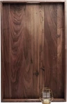 Extra Large Black Walnut Wood Serving Tray With Handles - 28X18 Inches. Fixed Price $194.99.