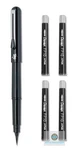 Pentel Pocket Brush Black Barrel With Four Cartridge Refills. Fixed Price $14.25.