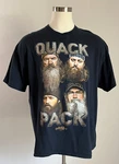 Duck Dynasty Short Sleeve Quack Pack Graphic Black Men's T-shirt Size 2XL. Fixed Price $14.00.