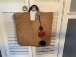 Mark And Graham Rio Tote Natural/navy. Fixed Price $35.00.