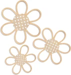 3 Pieces Boho Daisy Wall Decor Natural Rattan Flower Hanging Art Wooden. Fixed Price $14.93.