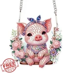 Aiyuanzsh Piggy Diamond Art Painting Kit Pendant. Fixed Price $13.99.
