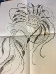 4316 Tri Chem Mardi Gras Mask Pre-shaded Iron Transfer 21X6". Fixed Price $8.50.