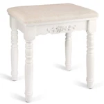 Oak Wood Vanity Stool, Modern Makeup Dressing With Concave Seat Surface.... Fixed Price $77.40.