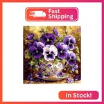 Bowetile 5D Diamond Art Flowers Kits For Adults Beginners, Violet Painti. Fixed Price $11.46.