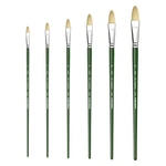 XDT#6385 Filbert Art Brush Set 6PC #2#4#6#8#10#12 Hog Acrylic Oil Watercolor. Fixed Price $9.19.