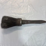Antique "hanlon Goodman" Paint Brush Wood Handle, Horse Hair Round. Fixed Price $25.00.