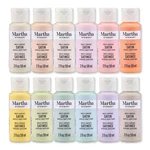 Martha Stewart, Multi-surface Satin 12 Pc Paint Set, Hushed Hues. Fixed Price $51.96.