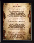 If Poem By Rudyard Kipling - Framed Poster Picture Print Motivational Wall Art. Fixed Price $208.99.