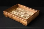 Handmade Tray Solid Maple Walnut Wood. Vanity In The Usa. Fixed Price $190.00.