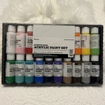 Darice Assorted Satin Acrylic Paint Set 16 Pc Non Toxic New. Fixed Price $19.99.