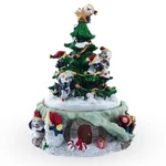Bestpysanky Spinning Christmas Tree Musical Figurine With Decorating Penguins. Fixed Price $57.69.