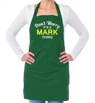Don't Worry It's Mark Thing! Unisex Adult Apron Surname Custom Family. Fixed Price $22.81.
