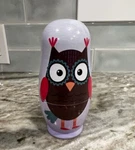 Bestpysanky Set Of 5 Wise Owls Family Wooden Nesting Dolls. Fixed Price $13.00.