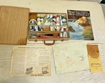 Oil Paint Kit Lot Brushes Tubes Tools Book Permanent Pigment 1.25 Grumbacher. Fixed Price $79.95.