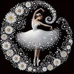 Elegant Dancer Flowers Diamond Art Kits For Adults Beginners, Painting. Fixed Price $12.99.