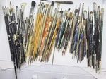Vintage Artist Paint Brush Bulk Lot Oil Acrylic Grumbacher Delta Duncan Etc. Fixed Price $99.00.