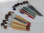 Artist Mixed Long Paint Brush Lot Robert Simmons Loew Cornell Reward Stangren. Fixed Price $35.00.
