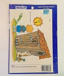 Vtg 1981 Meyercord Decalart Nos Water Applied Decals Outhouse Dance Boy Dog Sun. Fixed Price $12.99.
