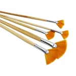 Fan Acrylic Set: Artist Paintbrushes For Oil, Pcs, Orange. Fixed Price $11.48.