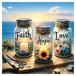 Faith,hope,love Diamond Art Kits For Adults,inspirational 5D Paint. Fixed Price $12.99.