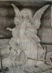 Vintage Tri-chem Liquid Embroidery 8294 Guardian Children Angel Ready To Paint. Fixed Price $20.00.