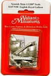 Spanish Main Kit# 9100 - English Royal Galleon (2 Each) 1:1200 Scale Valiant. Fixed Price $14.00.