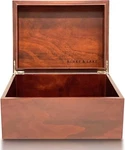 Large Wooden Oak With Hinged Lid - Storage Keepsake Boxes. Fixed Price $57.95.