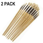 24PC Round Tip 13" Long Artist Paint Brushes Set Oil/water Base PTC-582. Fixed Price $17.99.