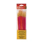 Plaid 25140 Assorted Sizes Gold Taklon Bristles Mod Podge Detail Brush Set. Fixed Price $10.52.
