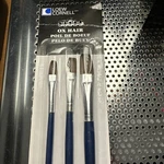 Loew Cornell 674 Ox Hair Pc Brush Set Pack 1/2'' 1/4'' 3/8''. Fixed Price $9.99.